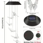 Candelabro Mariposas con Panel Solar - Imagen 4