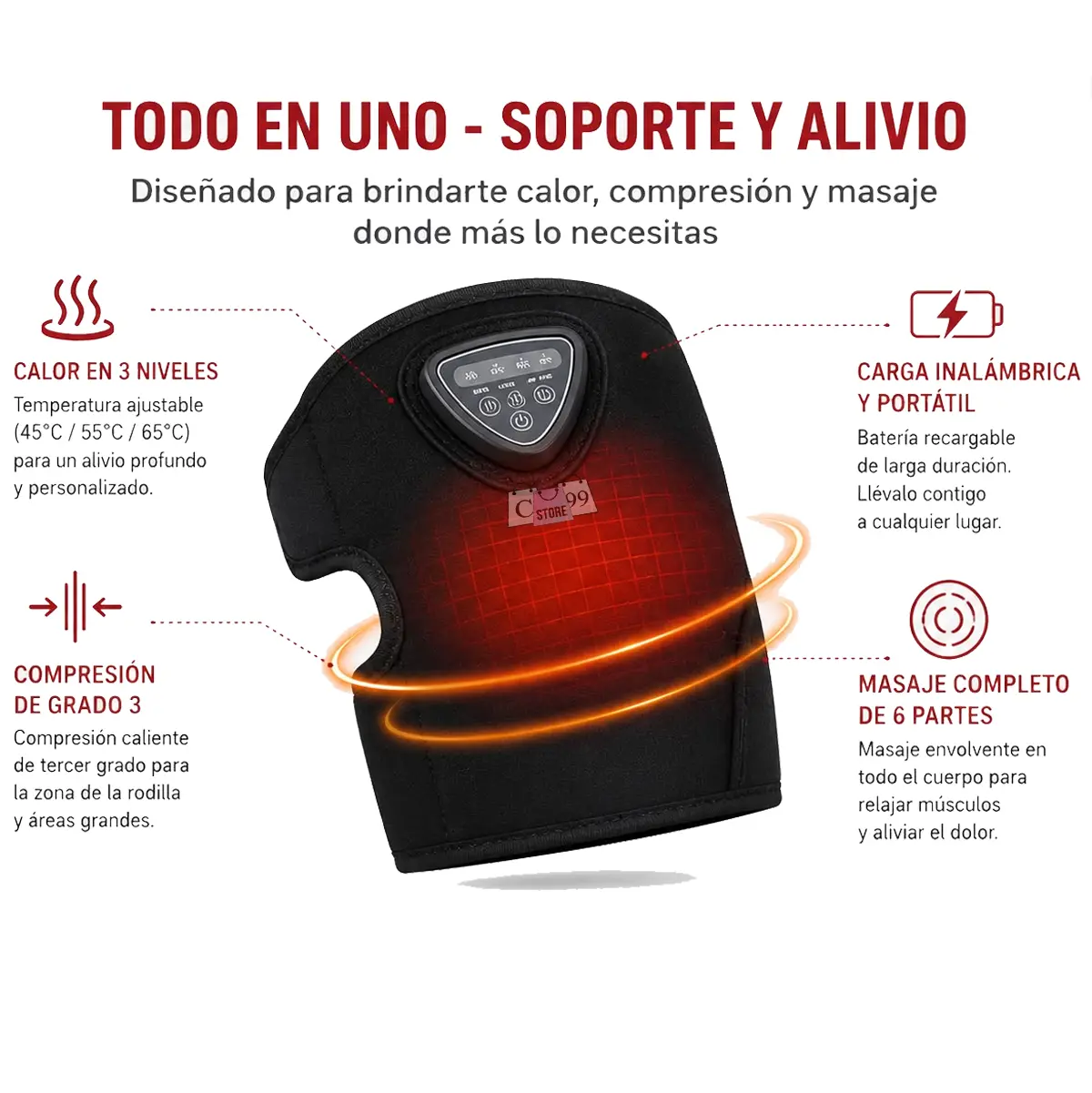 Venda Masajeadora y Calefactora 5 en 1 - Imagen 7