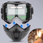 Máscara para soldar con oscurecimiento automático y visión panorámica - Protege tus ojos de la radiación con máxima precisión - Imagen 2