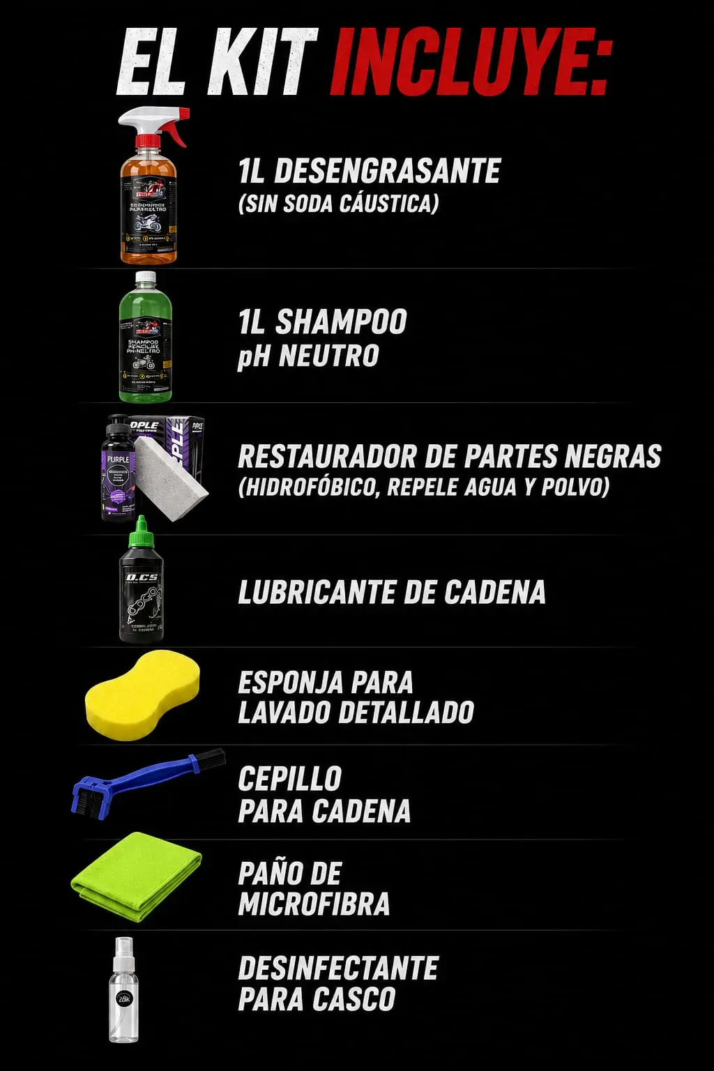 Kit de Lavado de Motos - Imagen 2
