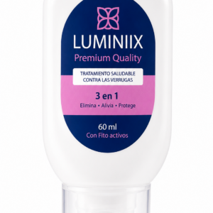 Frasco de tratamiento tópico Luminiix para remover verrugas y lunares superficiales de la piel