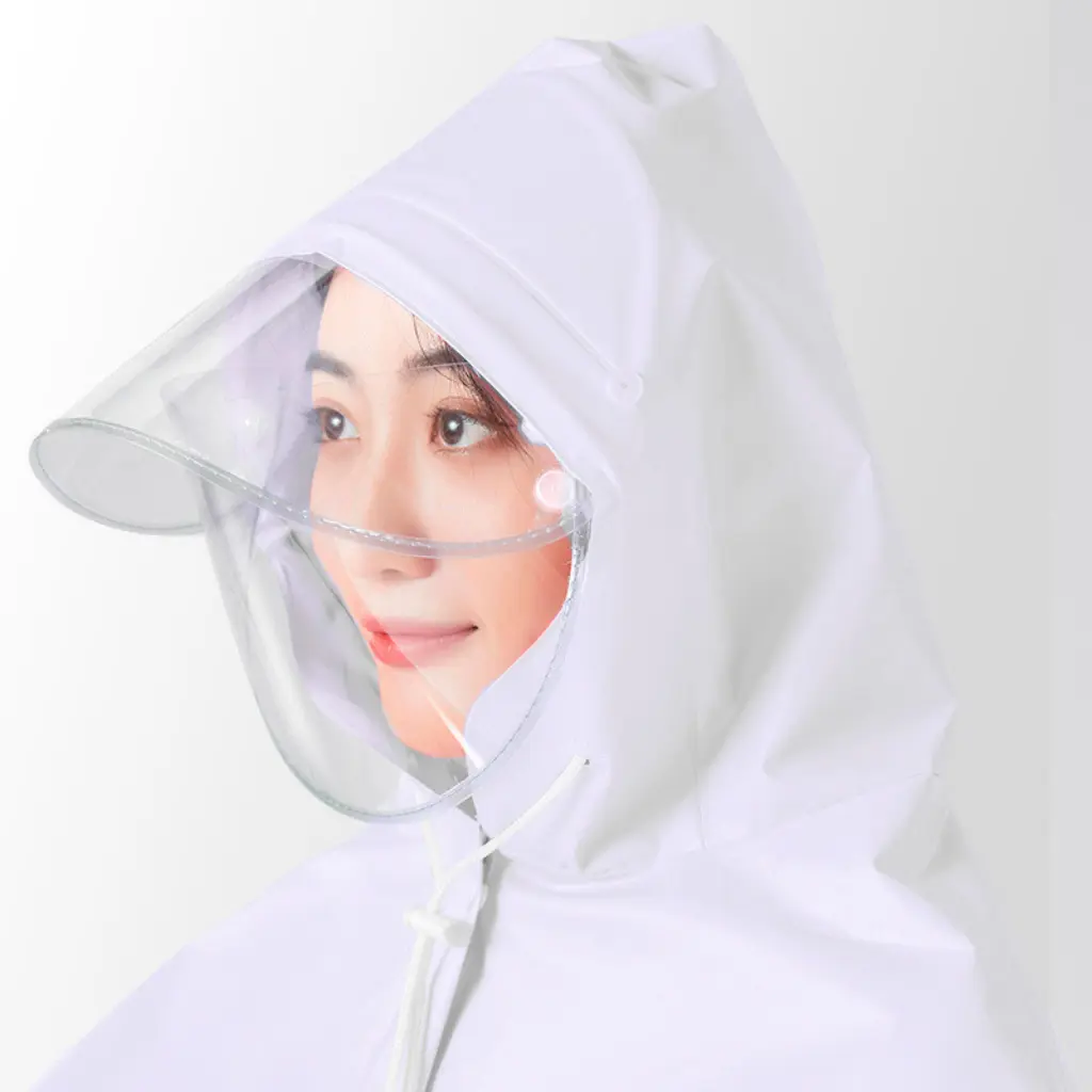 Poncho Lluvia Moto EVA con Capucha Doble Visera y Panel Transparente - Protege a conductor y equipaje manteniéndolos secos en trayectos urbanos bajo lluvia - Imagen 7