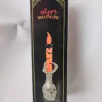 Set x2 Vela LED mano de esqueleto 15 cm decoración Halloween - crea un ambiente gótico seguro en tu hogar - Imagen 4