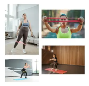 Set x3 Bandas Elásticas de Goma para Ejercicio - Tonificación de Glúteos y Piernas
