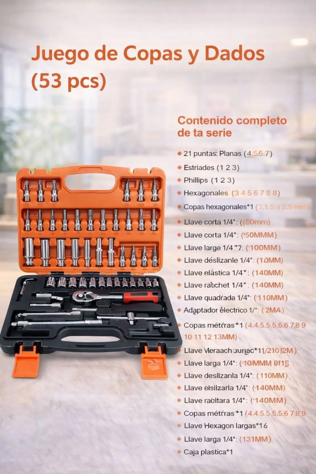 Juego de Herramientas X 53 Piezas