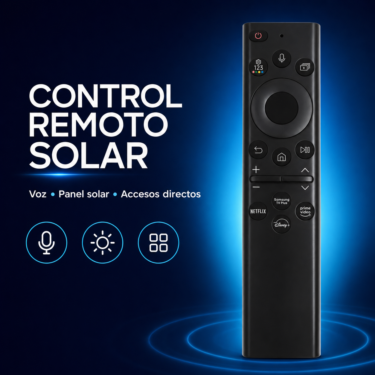Control Remoto Samsung 8K Solar Por Voz - Imagen 2