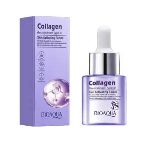 Set x3 Sérum Facial Colágeno Bioaqua 30ml - Hidratación Profunda y Firmeza