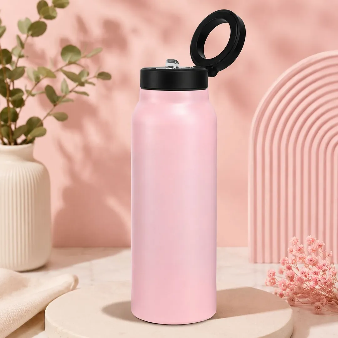 Termo trípode multifuncional de 700 ml con soporte para celular - Disfruta tus bebidas frías mientras visualizas contenido sin usar las manos