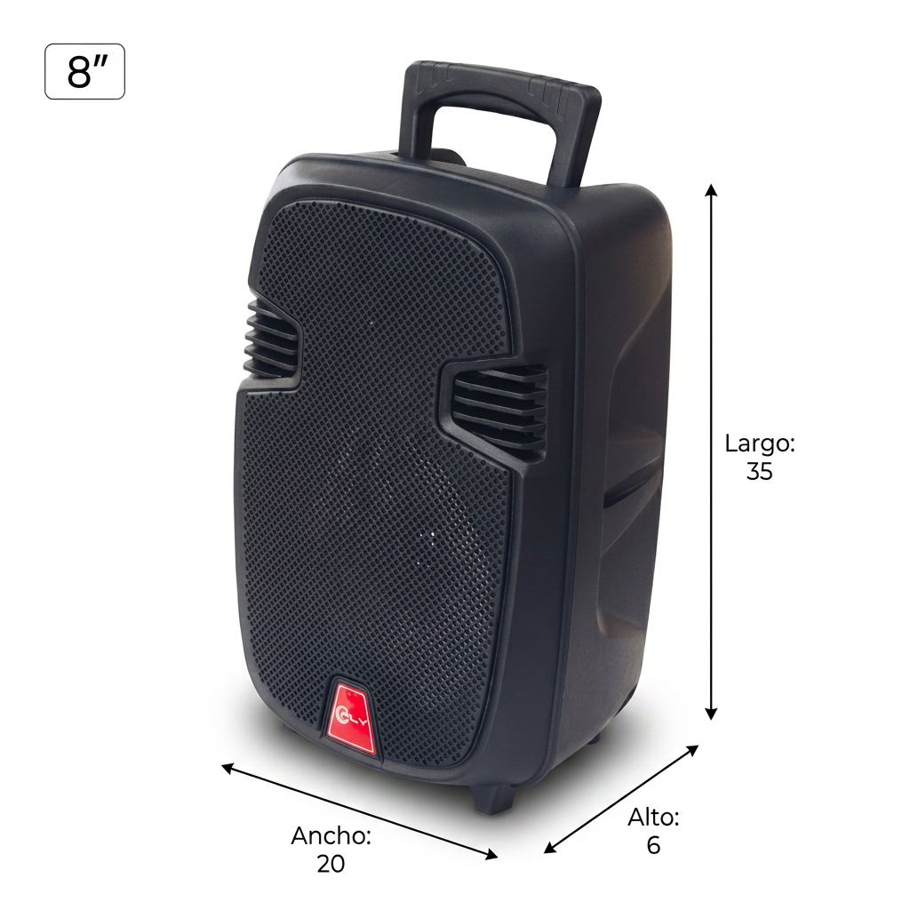 Parlante Cabina 8'' Portátil Fl-828