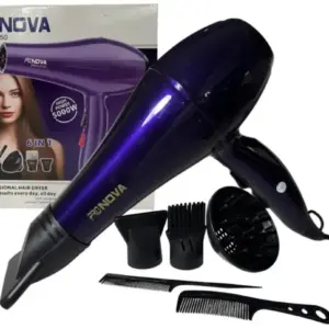 Secador de cabello profesional Nova con boquilla concentradora de aire y difusor
