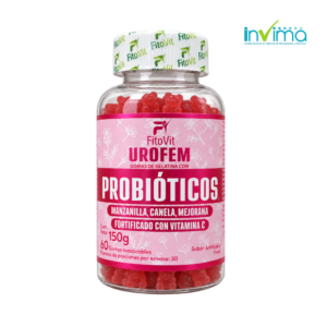 Urofem Probióticos Gomas Fitovit 60 Unidades - Restablece el equilibrio de tu flora íntima