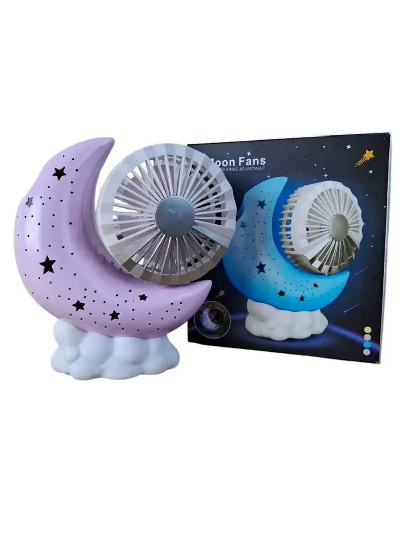 Ventilador con Lampara Mini Luna Recarga - Imagen 3