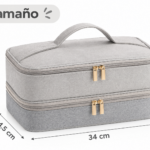 Estuche de doble capa para secador de cabello y accesorios - Protege tu equipo de viaje contra golpes y rayones - Imagen 5