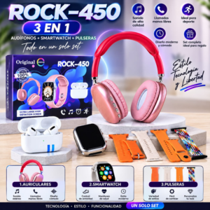 Reloj Kit 3 en 1 Rock-450