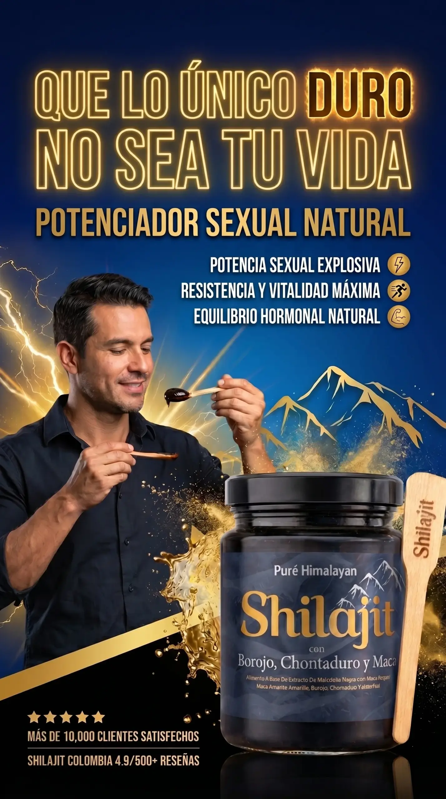 Jalea Shilajit con Borojó Maca y Chontaduro 125ml - Aporta energía vitalidad y soporte físico diario