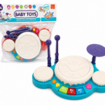 Batería didáctica infantil con luces y sonidos interactivos - Estimula la coordinación motriz y el ritmo musical - Imagen 3