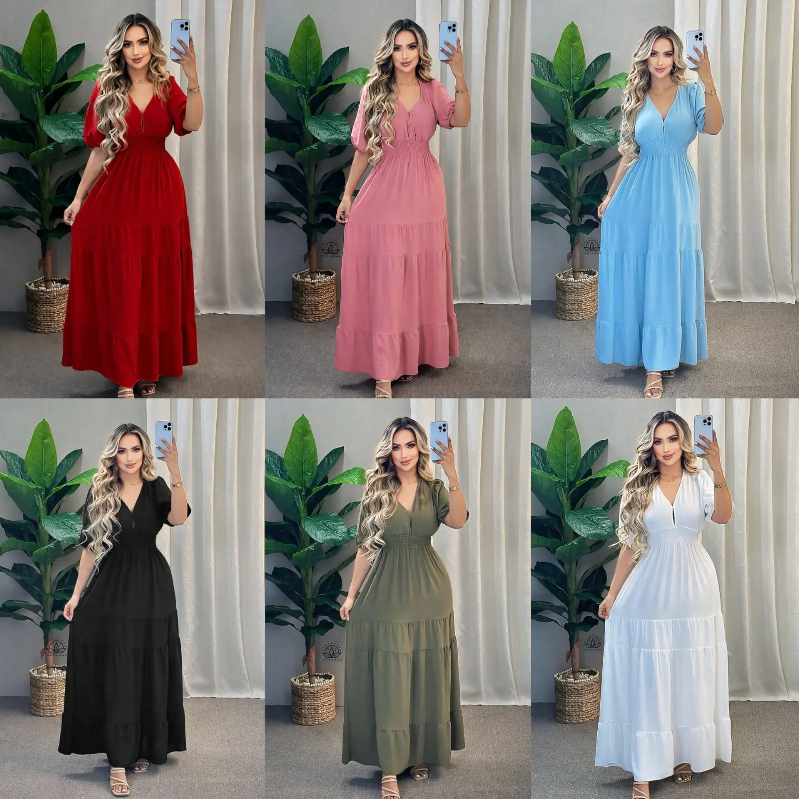Vestido Elegante de Mangas