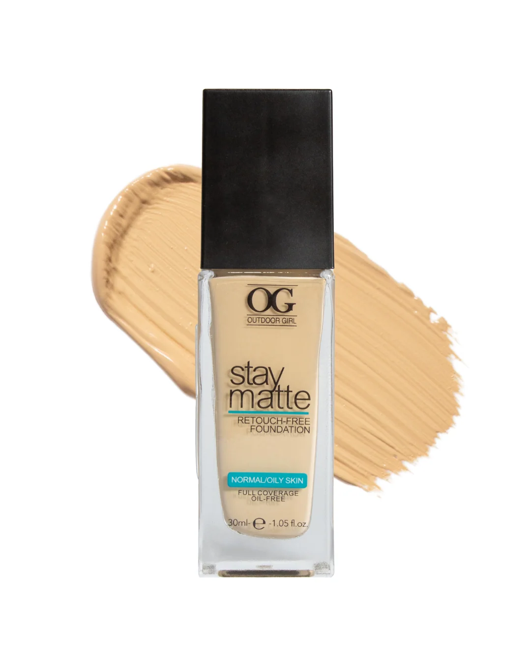 Base de maquillaje Stay Mate Tono 420 Nude Beige para piel grasa - Controla el brillo facial y unifica el tono durante todo el día