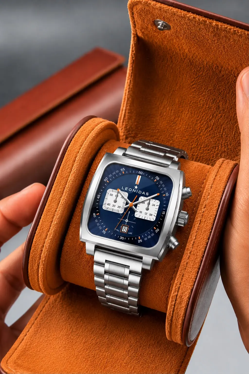 Set x2 Estuche Relojero Cilíndrico de Lujo - Protege sus relojes de rayones y golpes durante sus viajes