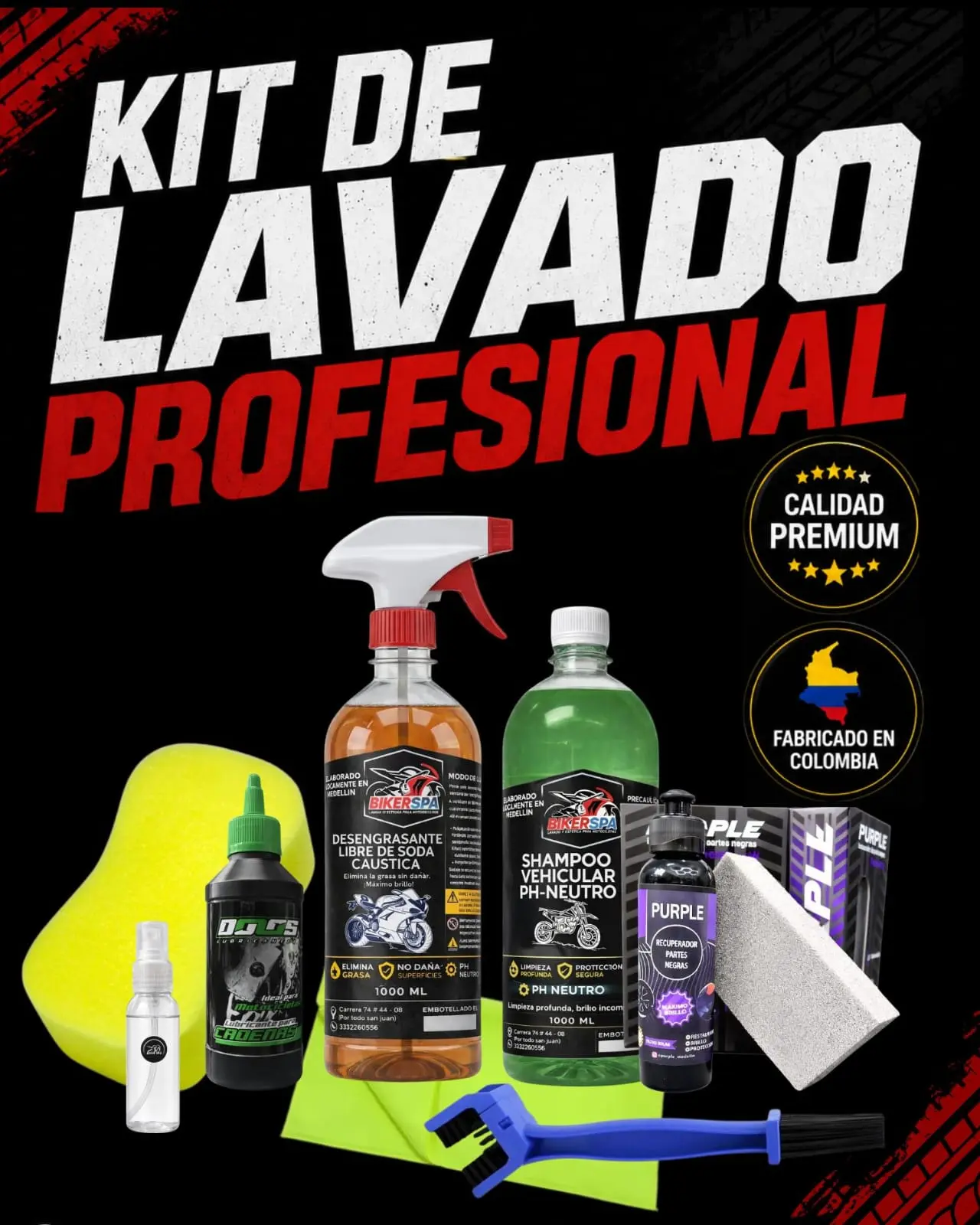 Kit de Lavado de Motos - Imagen 3