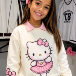 Buso Hello Kitty Niña Cuello Rosa - Imagen 2