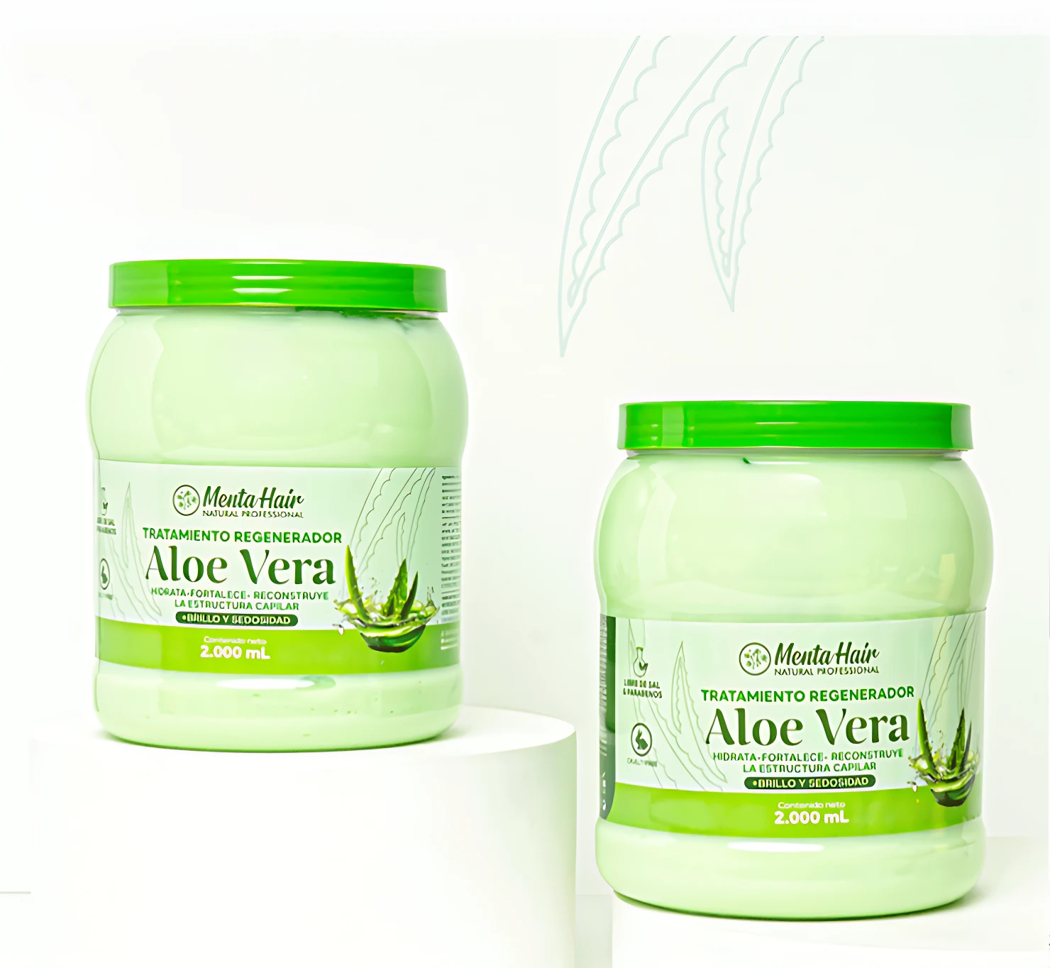 Bombonera Aloe Vera X2000ml - Nutre el Folículo y Restaura tu Cabello Seco