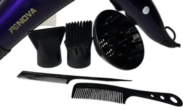 Set de dos secadores de cabello Nova con accesorios para secado rápido y moldeado de rizos