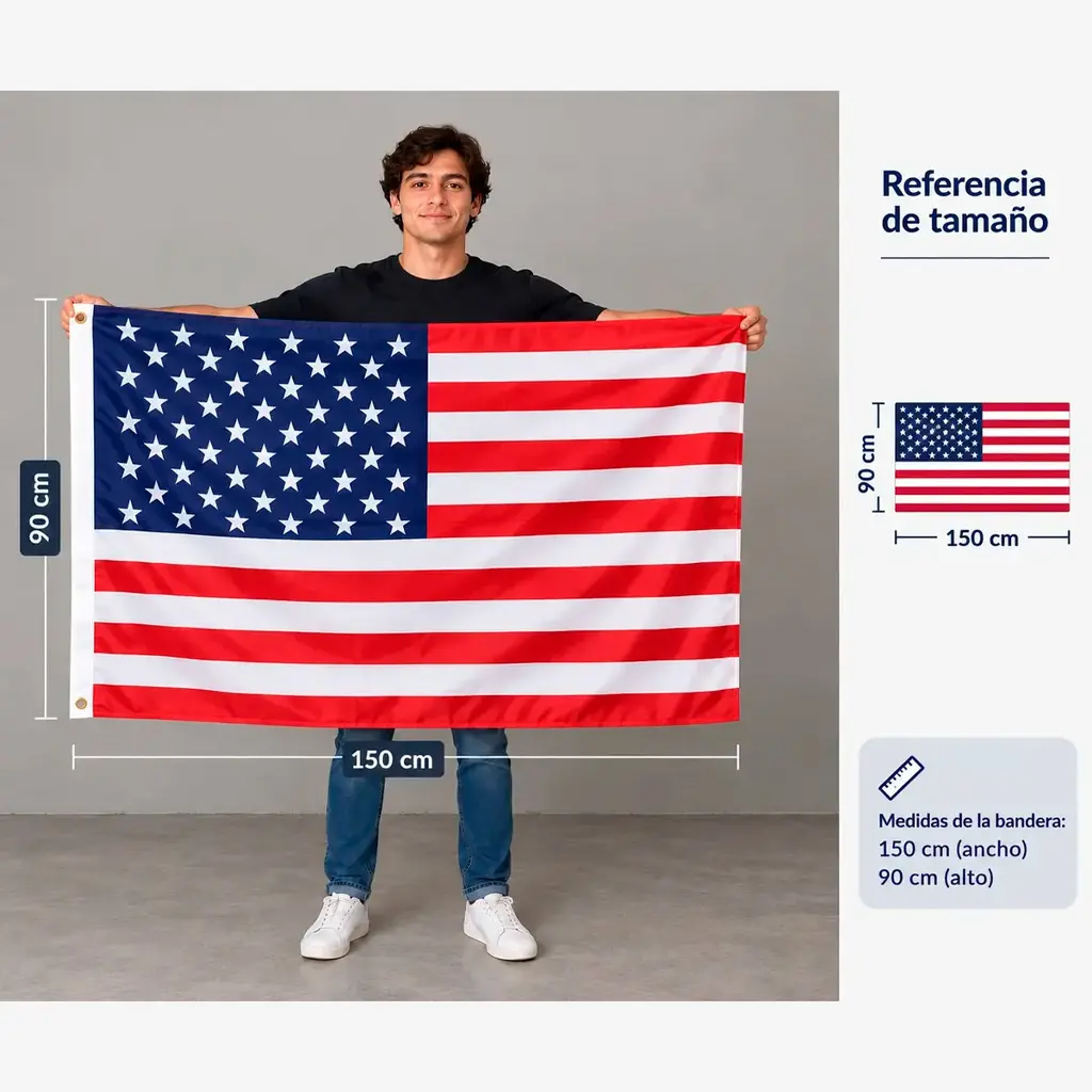 Bandera Estados Unidos Eeuu 150 X 90Cm