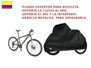 Carpa Pijama para Bicicleta Negra Básica Lavef - Cuida tu Bici del Sol y el Polvo