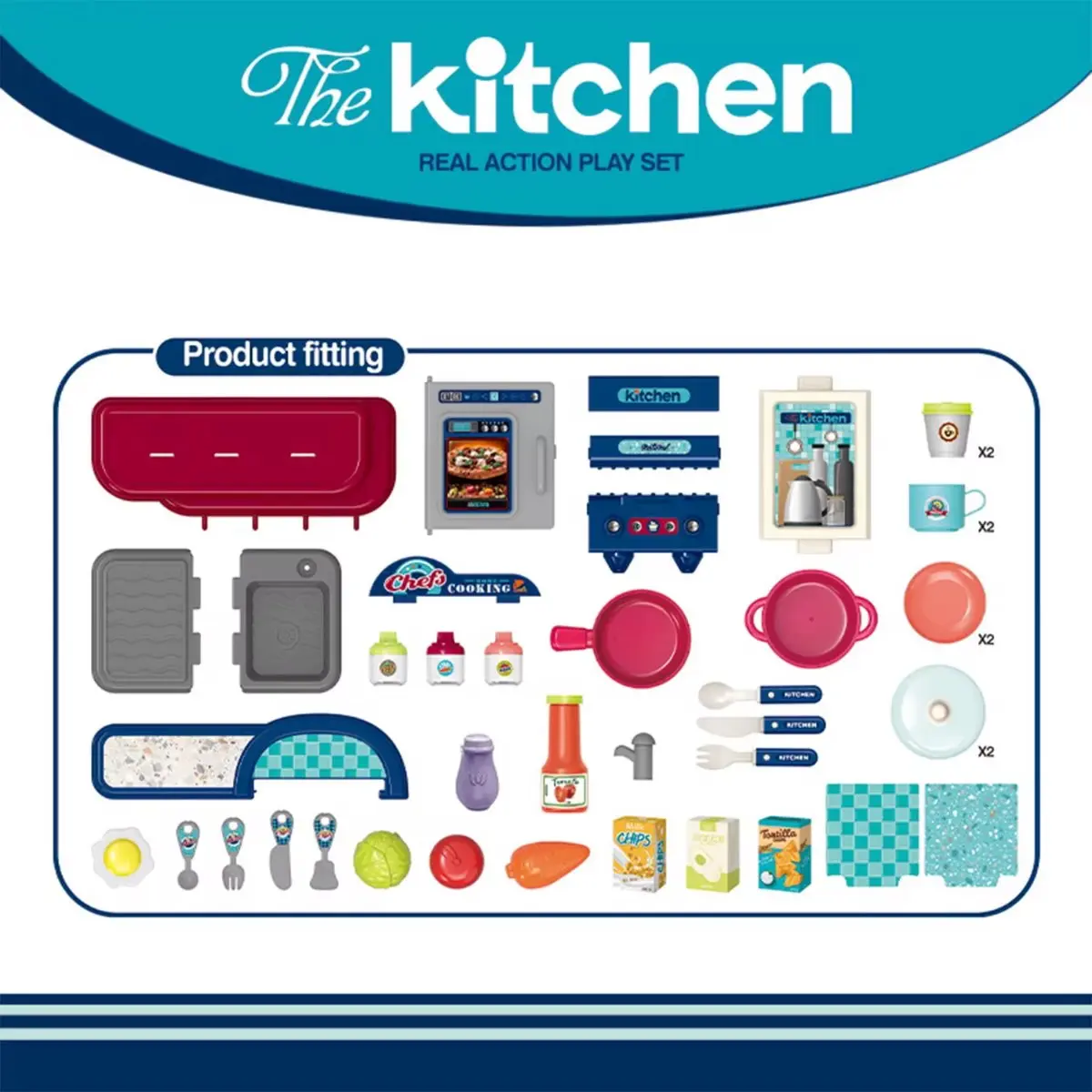 Juego Maleta de Cocina 3 en 1