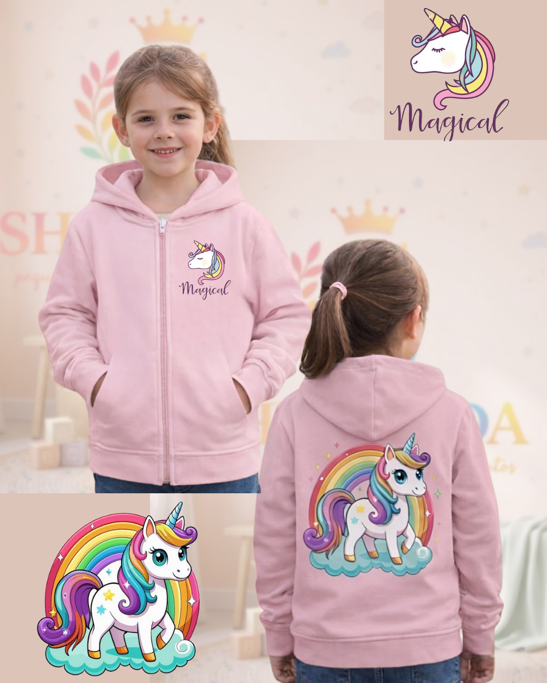 Buso Abierto para Niña Unicornio - Imagen 5
