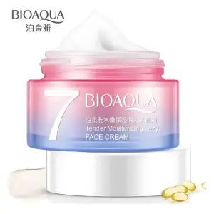 Set x2 Crema Facial 7 Beneficios Aclarante Bioaqua - Hidrata e Ilumina