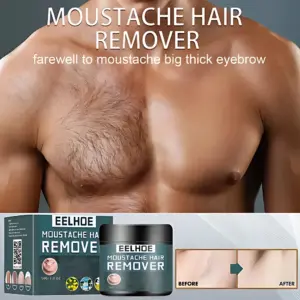 Crema Depiladora para Hombre Ellhoe x2 de 50g - Elimina el Vello sin Cuchilla