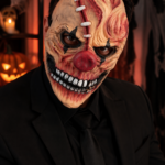 Set x2 Máscara de terror para Halloween con diseño tridimensional y grotesco - asusta a todos en fiestas temáticas y casas embrujadas - Imagen 7
