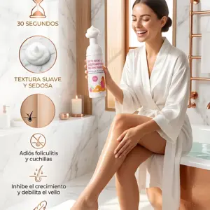 Espuma Depilatoria Magik de 60 ml sin Cuchilla - Depilacion Rapida y Suave