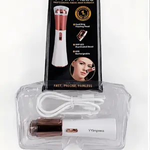 Set x3 Depiladora Facial YYimpress con Luz LED y Carga USB - Sin Dolor