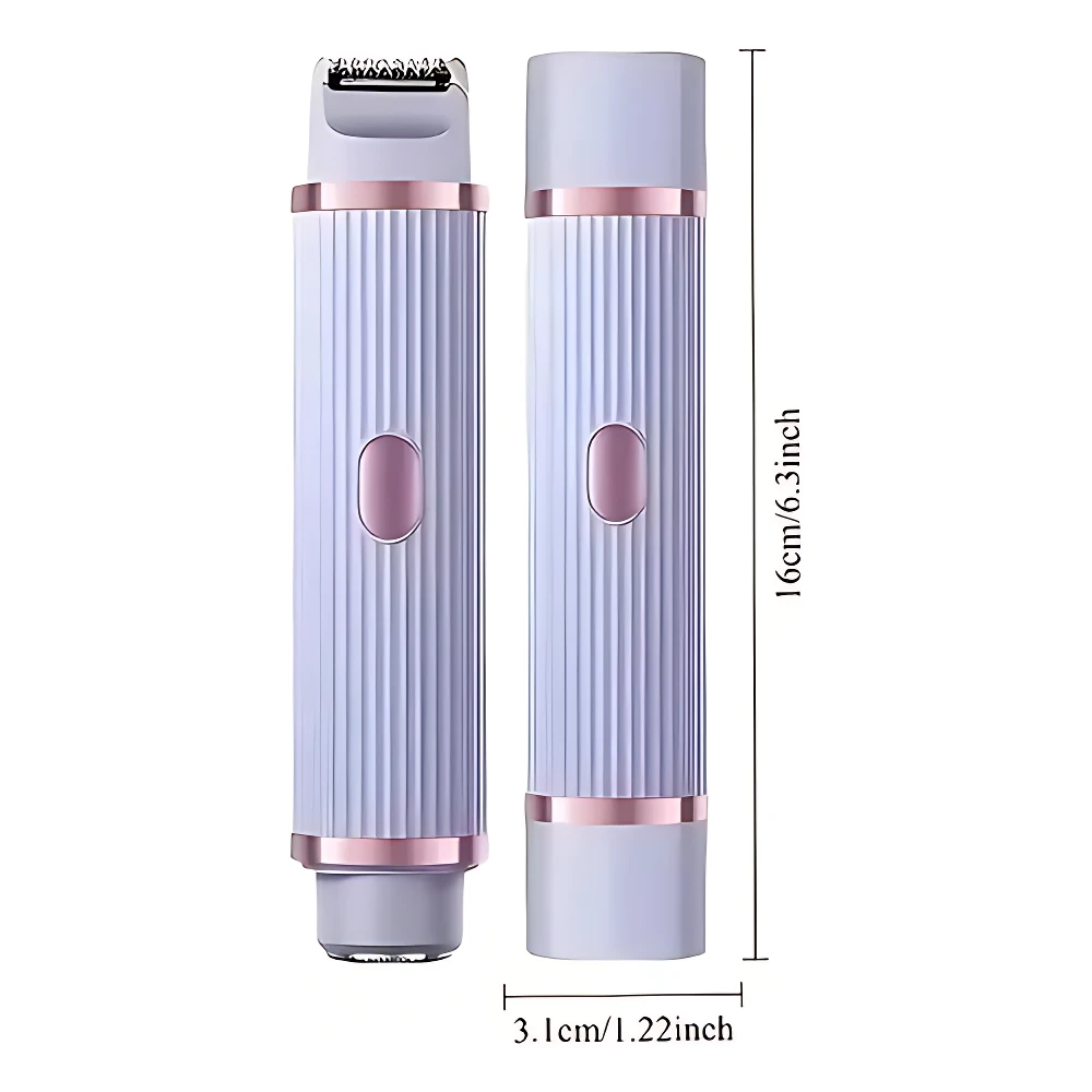 Depiladora 2 en 1 para Mujer Compacta y Portatil - Piel Lisa sin Agua ni Espuma
