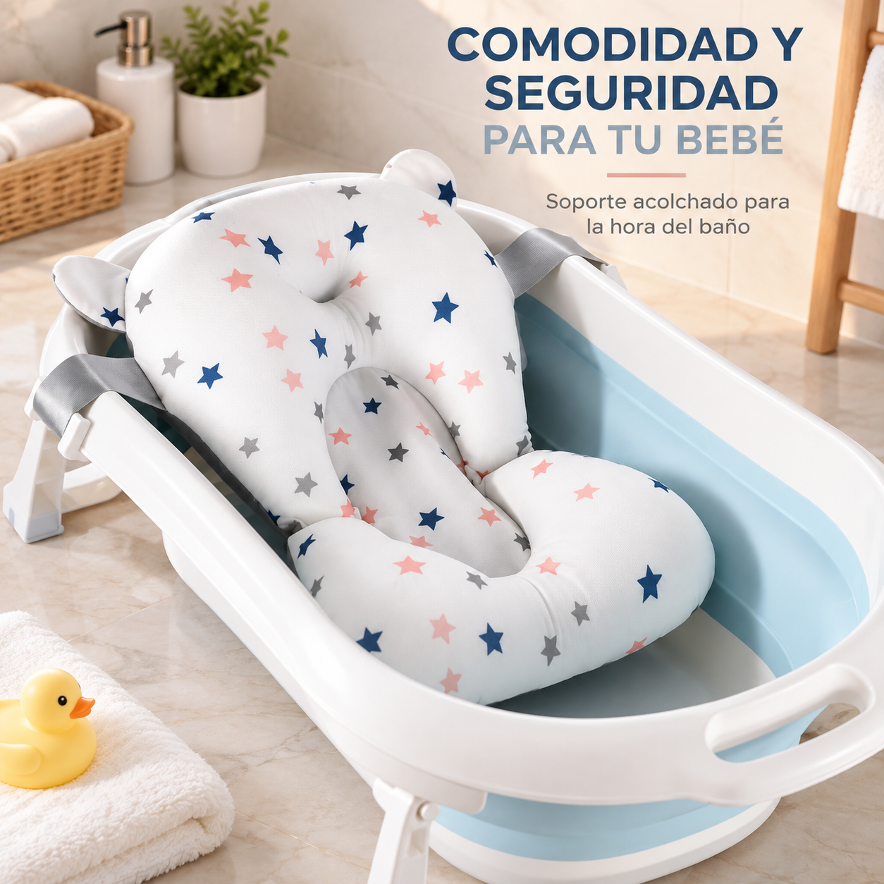 Silla Acolchado para Baño de Bebé - Imagen 2