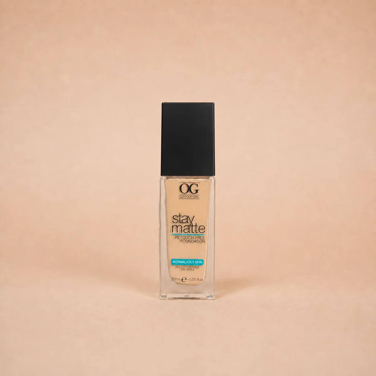 Base de maquillaje Stay Mate Tono 420 Nude Beige para piel grasa - Controla el brillo facial y unifica el tono durante todo el día