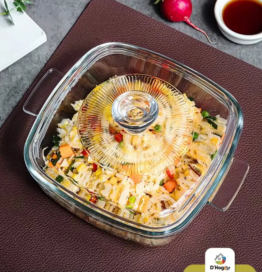 Refractaria para Horno Cuadrada C/Tapa 8