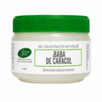 Frasco de gel facial con baba de caracol Botanica Face de 60 gramos con tapa verde