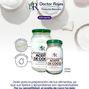 Presentación completa del aceite de coco Doctor Rojas