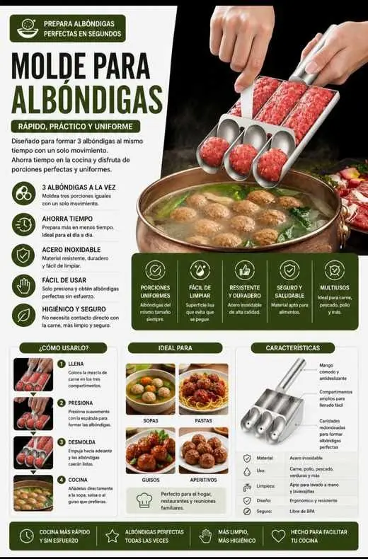 Molde para Albóndigas Bs