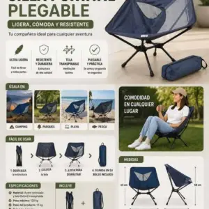 Silla Portátil Plegable Bs