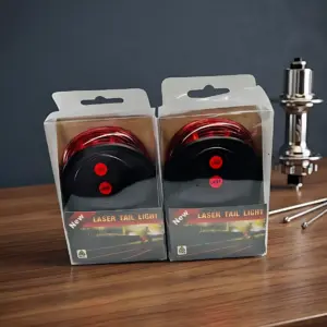 Luz Trasera para Bicicleta con LED y Laser de Seguridad - Se Ve Mejor de Noche