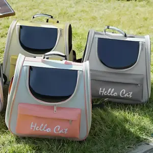 Maleta Mochila Transportadora para Gatos Hello Cat - Paseos Seguros y Cómodos