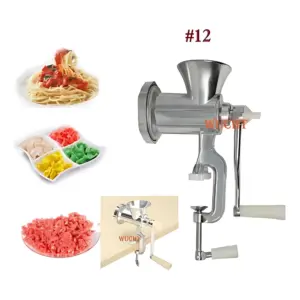 Molino de Carne Manual en Aluminio - Prepara tus Recetas Caseras con Facilidad