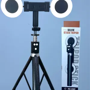 Tripode Selfie Extensible con Luz de Relleno y Control Remoto - Ilumina tus Fotos