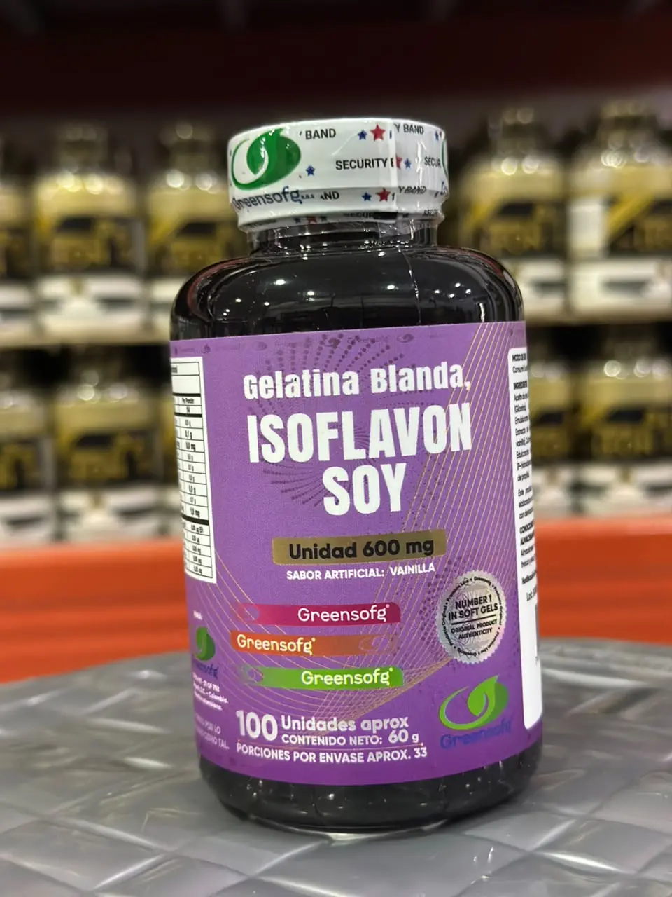 Isoflavonas de Soya Greensofg en cápsulas blandas - Ayudan a equilibrar las hormonas durante la menopausia