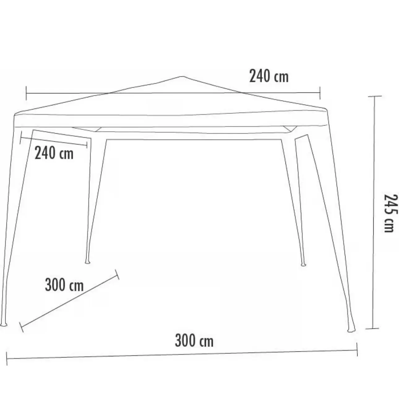 Toldo Carpa Armable 3x3 Metros para Jardín y Camping - Proteges tus espacios exteriores contra el sol intenso